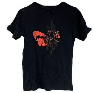 Nike Air Jordan Futura Wings T-Shirt Black & Red Boys Size Small